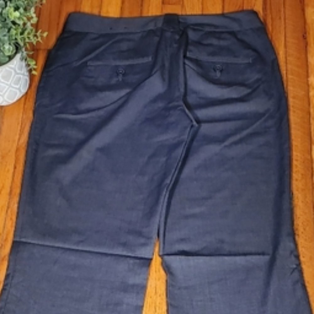 Express Editor Pants Gray Textured Wide Leg Trousers Preppy Career Work Office 2 - Picture 6 of 6